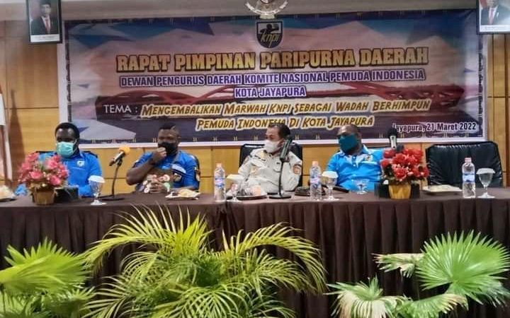 Barisan OKP Pemersatu KNPI Kota Jayapura, memintah Hasil Rapimpurda KNPI Kota Jayapura di pending