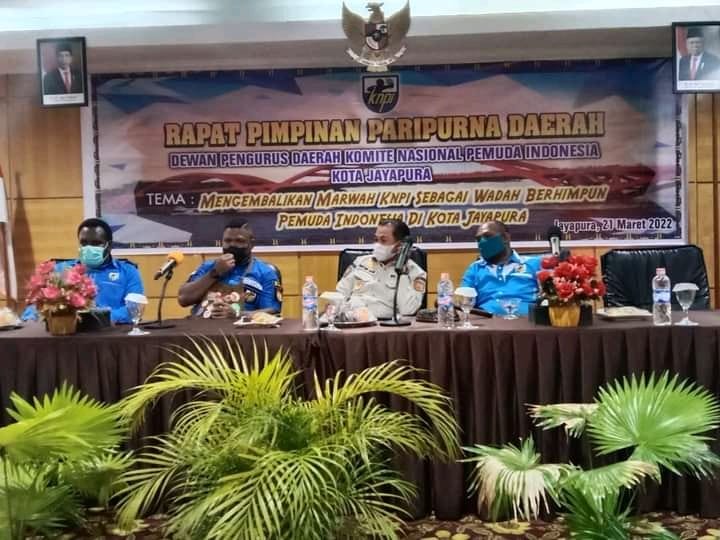 Barisan OKP Pemersatu KNPI Kota Jayapura, memintah Hasil Rapimpurda KNPI Kota Jayapura di pending