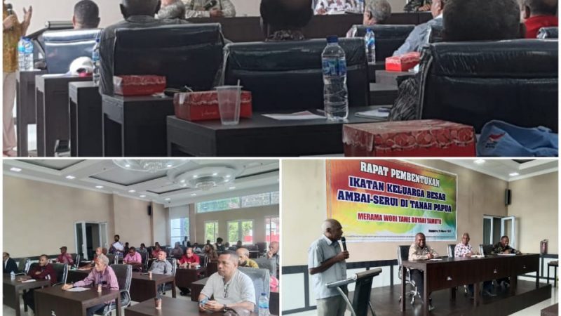 Ikatan Keluarga Ambai Serui Tanah Papua gelar rapat persiapkan Deklarasi dan Mubes I