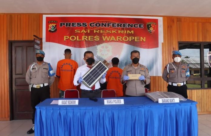 Polres Waropen Ungkap 2 Kasus Pencurian Di Kabupaten Waropen