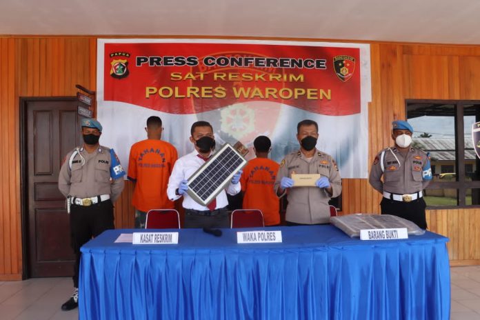 Polres Waropen Ungkap 2 Kasus Pencurian Di Kabupaten Waropen