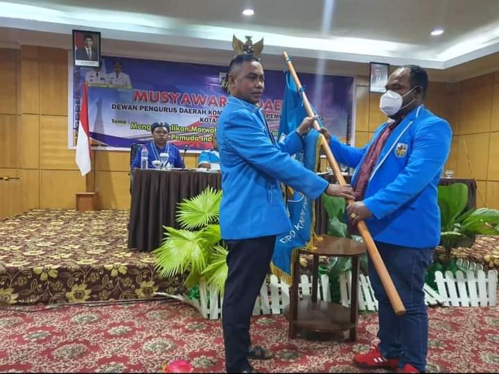 Penyatuan Musda KNPI Kota Jayapura tahun 2022 berhasil memili Silas Thom Rumbewas sebagai Ketua