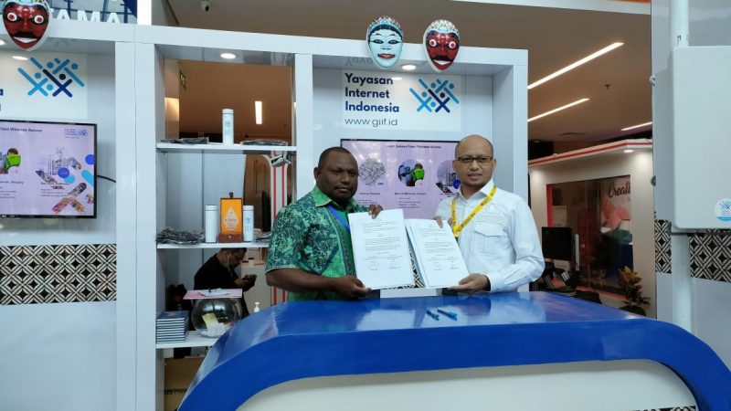 Target 139 Kampung Gunakan Internet, Diskominfo Kab Jayapura MoU dengan Yayasan Internet Indonesia