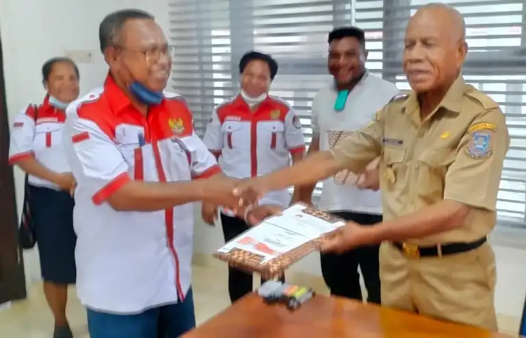 Panitia Rakernas I Gercin Indonesia, Lakukan Audensi ke Drs. Eduard Fonataba MM Bupati Kabupaten Sarmi