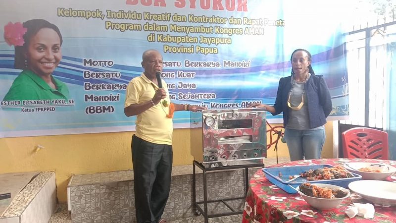 Diberikan Kepercayaan oleh Pemda Kab.Jayapura Usulkan Kontraktor dan Pengrajin Lokal ikut bangun Daerah, (FPKPPED) Gelar Ibadah Syukur