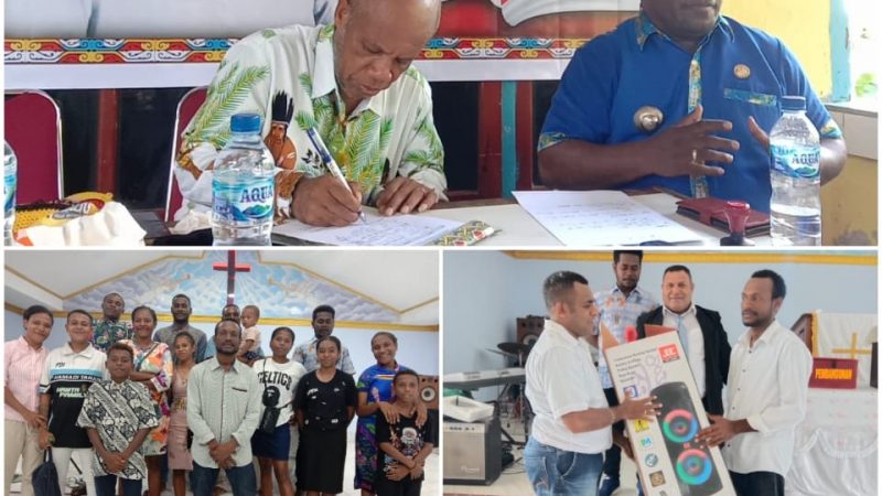 Kungker Anggota DPR Papua Yonas Alfons Nusi bantu Pemuda GPDI Eklesia Peserta Youth Camp di Waropen