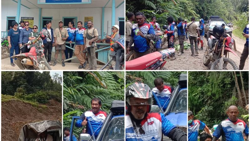 Pimpin IOF Tour darat Jalan Jayapura-Wamena Ketua DPRP banga sisa 50Km 100% jalan terealisasi