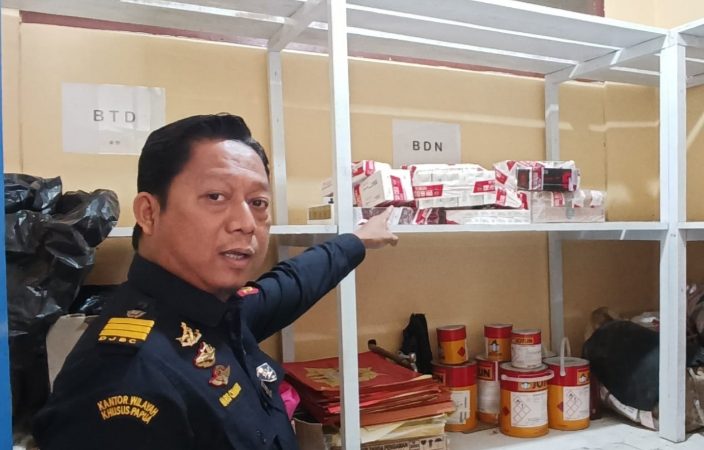 Bea Cukai Merauke Sita Ribuan Rokok Ilegal