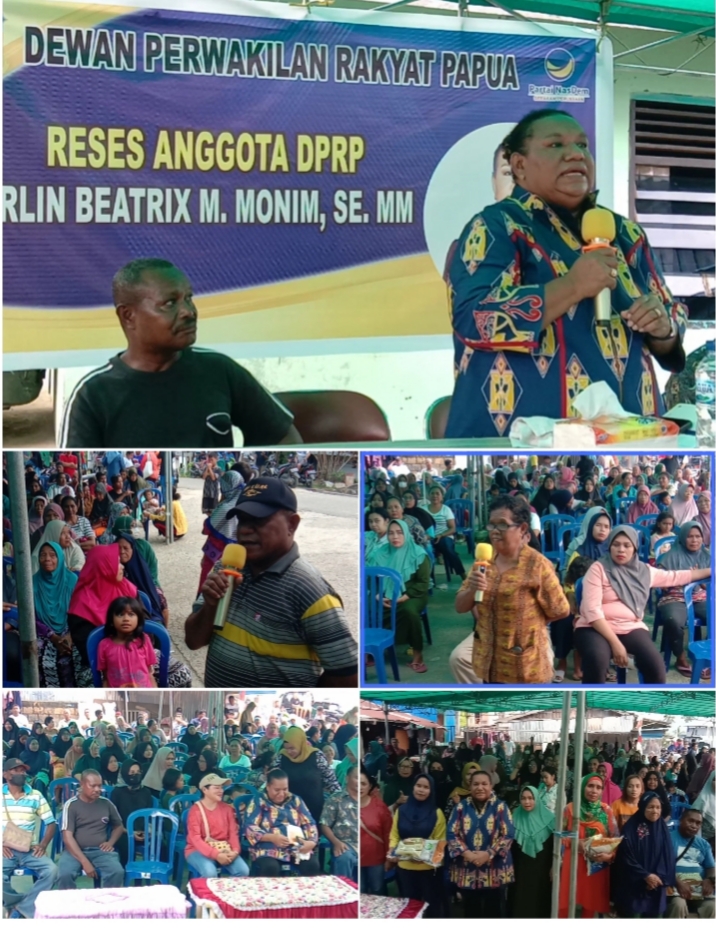 Lakukan Reses Anggota DPRP Komisi IV Herlin Monim di Sodor Aspirasi warga Kampung Buton terkait Infrastruktur Drainase, Pupuk dan Pendidikan