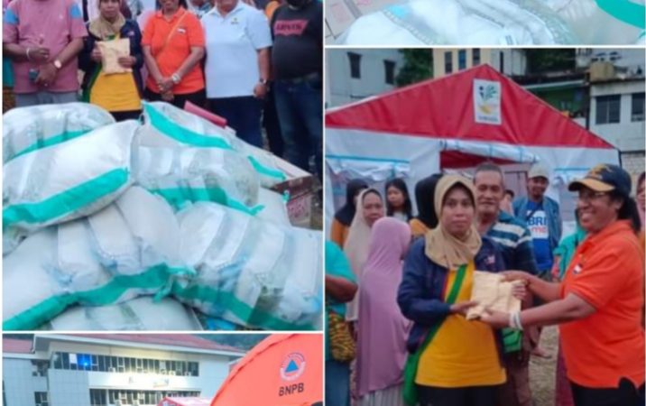 Peduli Korban Kebakaran, DPR Papua Berikan Bantuan Sembako dan Kasur.