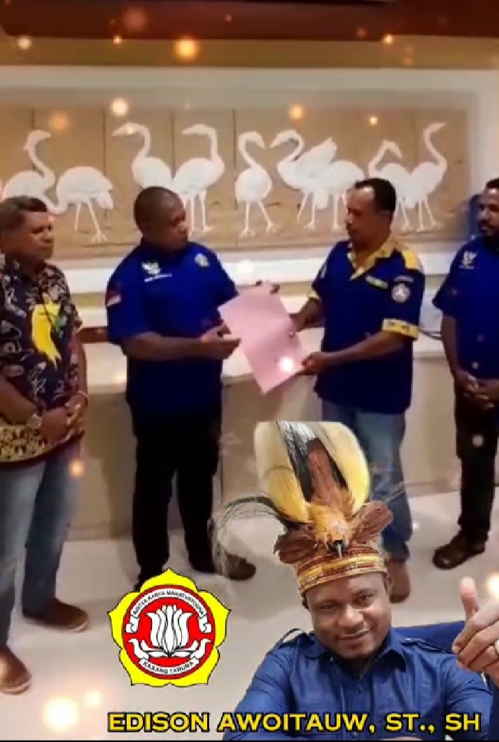 Edison Awoitouw Resmi di tunjuk Nakodai Karang taruna Kabupaten Jayapura