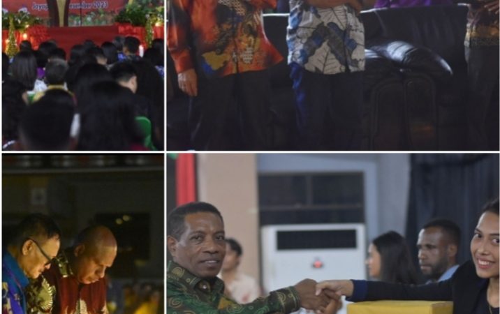 Rayakan Natal bersama Rektor mengajak keluarga besar Uncen lakukan pekerjaan dengan baik dan Jujur