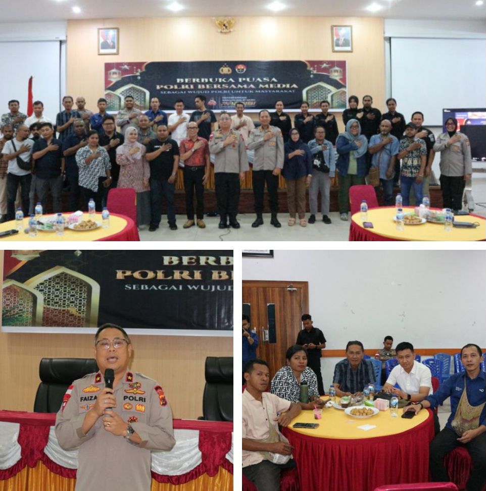 Perkuat Sinergitas, Wakapolda Papua Buka Puasa Bersama Insan Pers