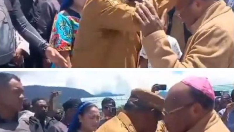 Beny Mabel: Uskup Jayapura Kunjungan Kerja ke Stasi Iluga, Disambut Pemerintah Daerah