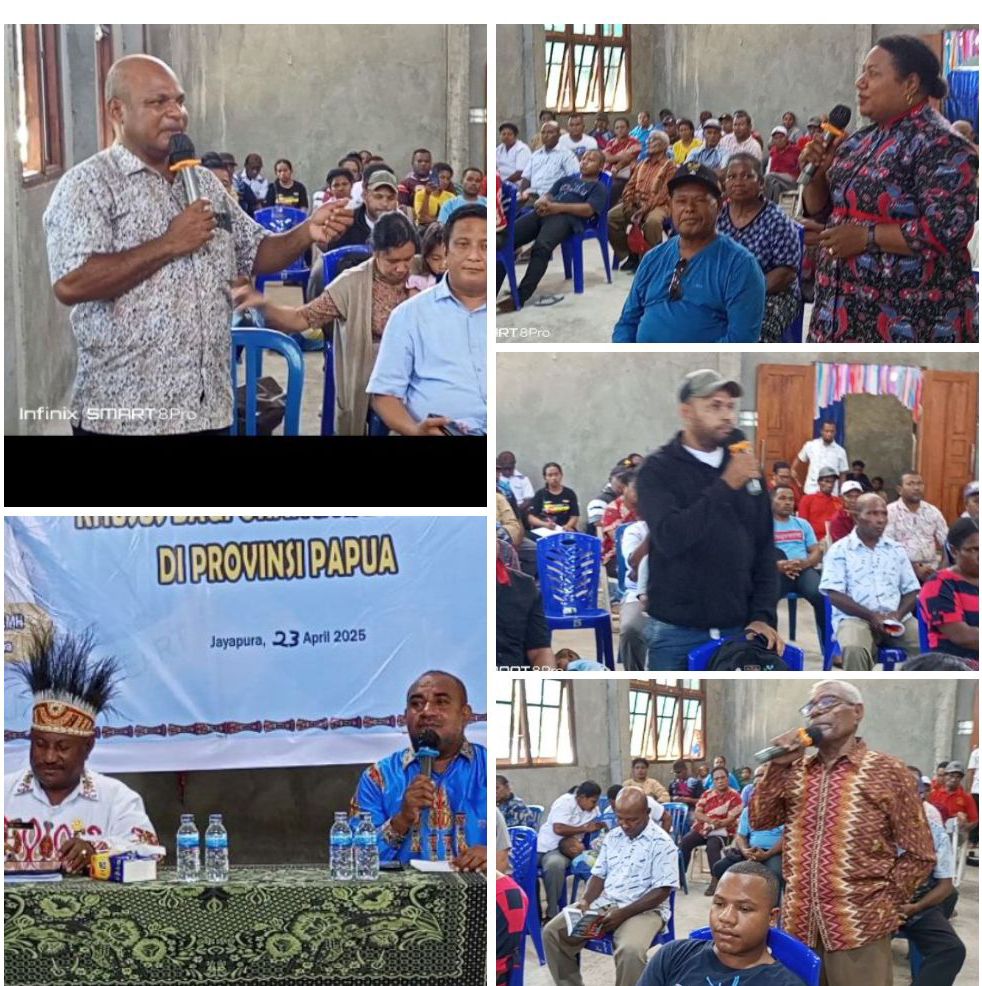 Wakil Ketua I MRP Pokja Agama Robert Y Horik lakukan Jaring Aspirasi Masyarakat diKampung Kwadeware Distrik Waibu kabupaten Jayapura