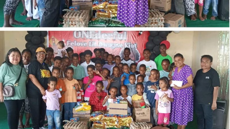 Kunjungi Panti asuhan Holeiroo, Dr.Juliana Waromi ajak Anak Panti selalu percaya sama Tuhan karena satu satunya Penolong yang setia