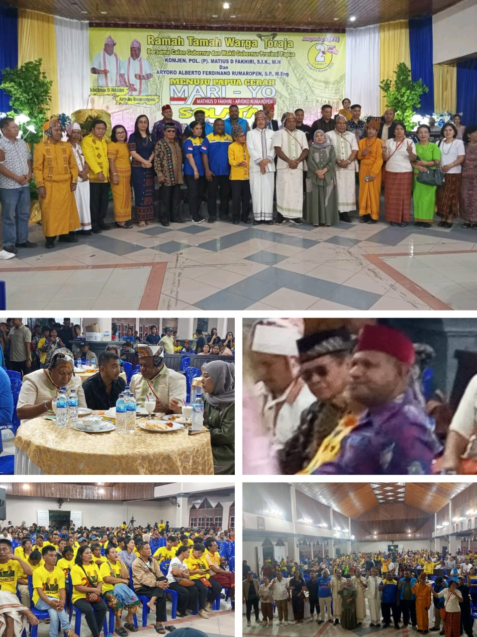 Dengar Khotbah Pdt.Paulus diIbadah syukur Relawan MARI-YO Solata MDF ajak Pendukung untuk mengasihi musuh walaupun dikatakan Yudas dan Berdoa bagi BTM-CK