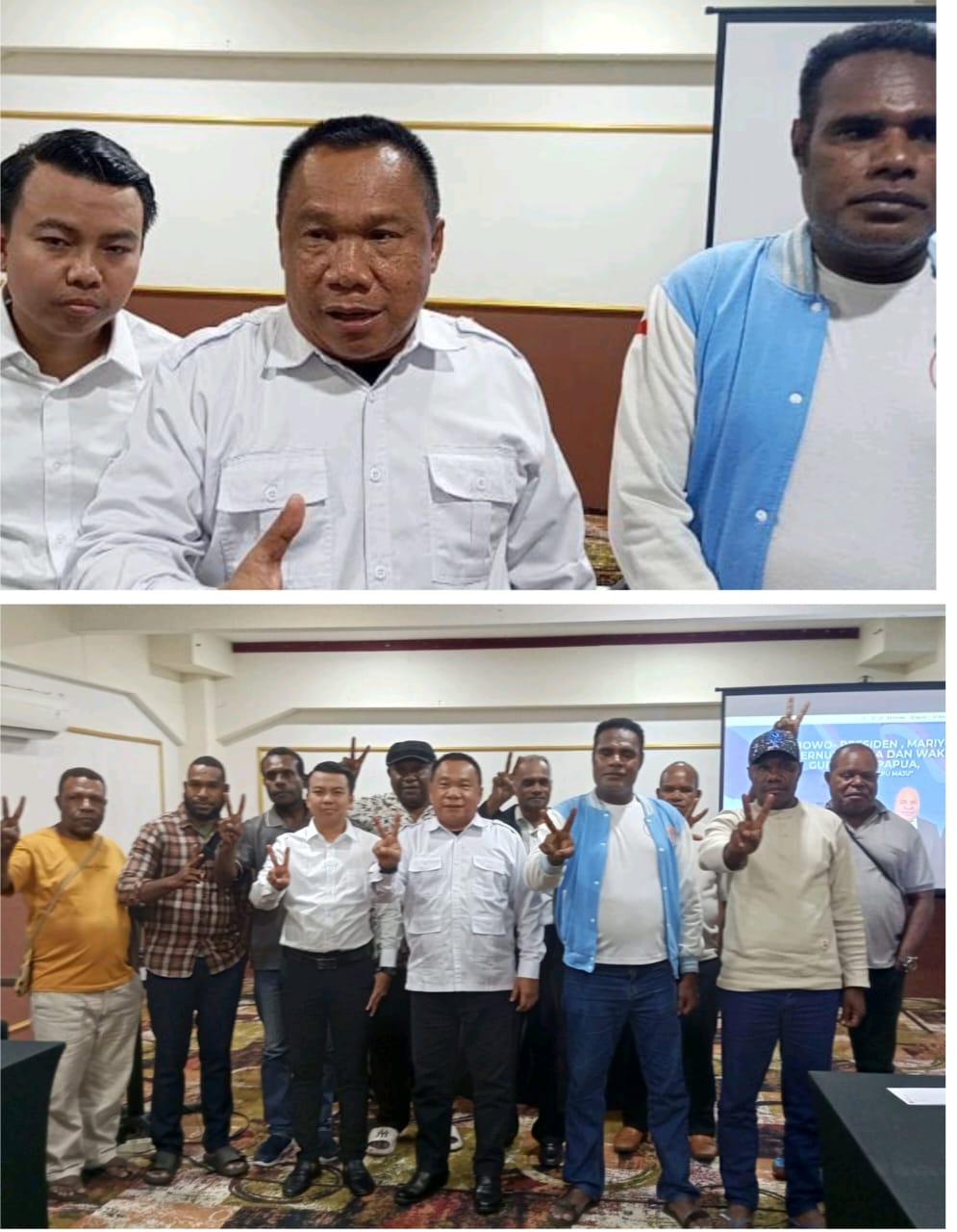 Tindak lanjut hasil Jaringan Survei Indonesia, MARI-YO unggul 41,3% banding BTM-CK 38,4%,maka  Relawan Gerakan Cinta Prabowo siap.sapu Bersih 20% sisa jadi milik MARI-YO rekomendasi Prabowo