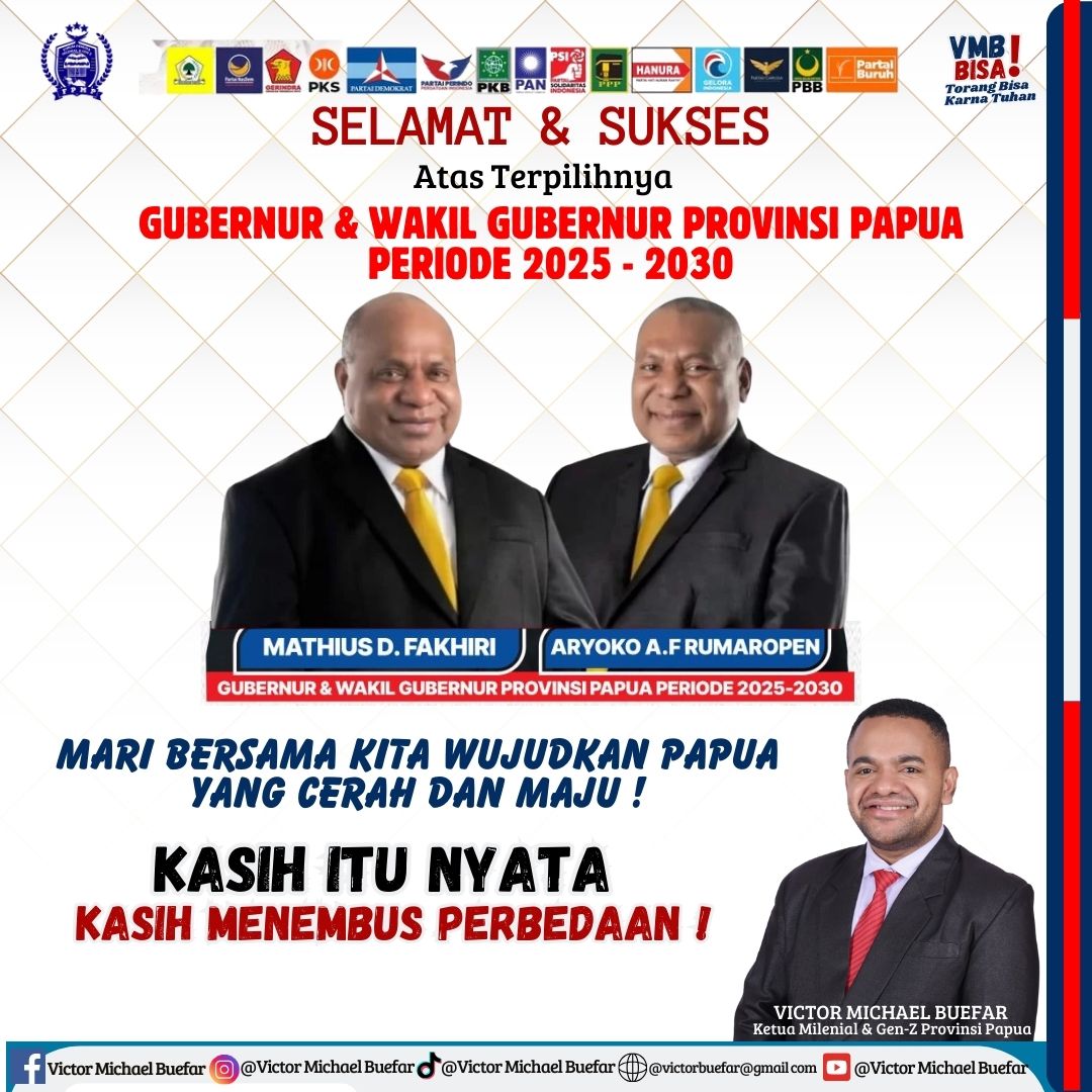 PSU telah Usai MDF menang saatnya bergandengan tangan bangun Papua