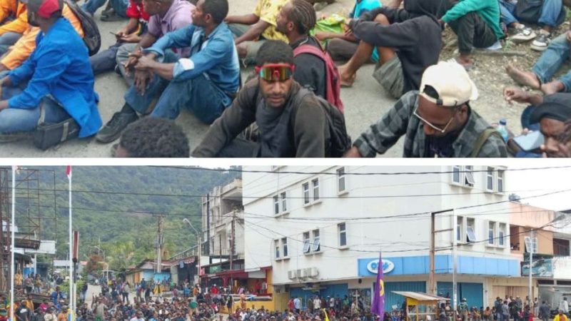 Polda Papua apresiasi masa aksi Solidaritas Mahasiswa Papua yang Demo di lingkaran Abepura