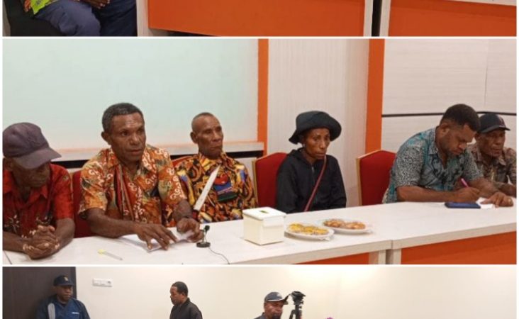 Delapan Kepala Suku Distrik Waris mintah Presiden, Panglima TNI dan Gubernur selesaikan Masalah Penembakan anak asli Waris oleh Anggota (BAIS)