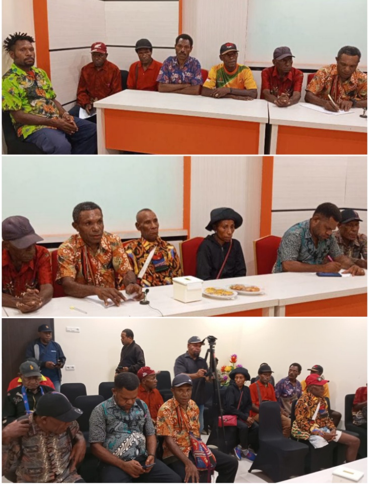 Delapan Kepala Suku Distrik Waris mintah Presiden, Panglima TNI dan Gubernur selesaikan Masalah Penembakan anak asli Waris oleh Anggota (BAIS)