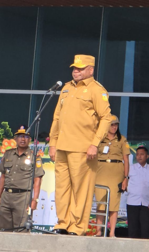 Pimpin apel Perdana di Lingkungan Pemprov Papua MDF tekankan ASN  tikankan Kwalitas Pelayanan Publik dan Pembangunan Daerah