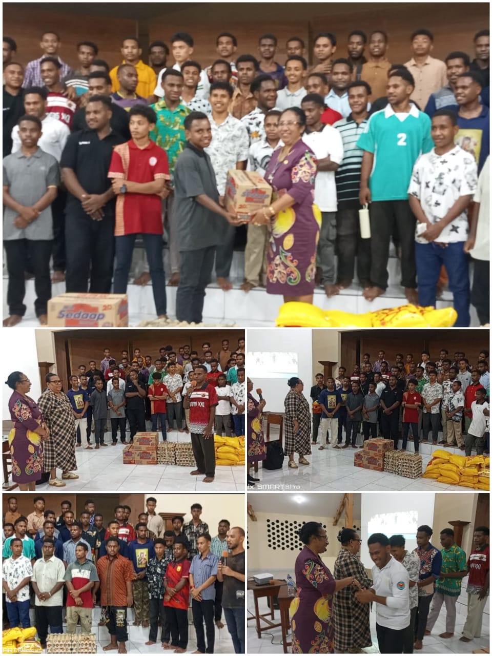 Lakukan kunjungan ke-SMAK Seminari St Fransiskus Asisi Waena 103 Siswa bersama Pastor doakan Mama Sekwan dan Waket I DPR Papua