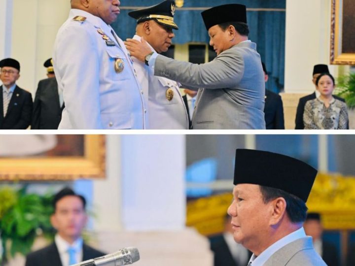 Presiden Prabowo Lantik Gubernur dan Wakil Gubernur Papua