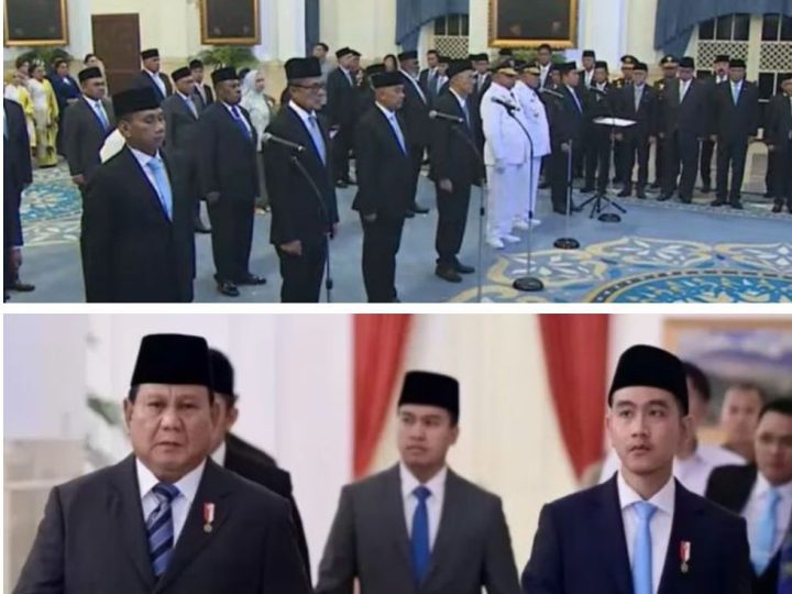 DAFTAR 25 PEJABAT PEMERINTAH YANG DILANTIK PRABOWO SUBIANTO TERMASUK GUBERNUR DAN WAKIL GUBERNUR PAPUA
