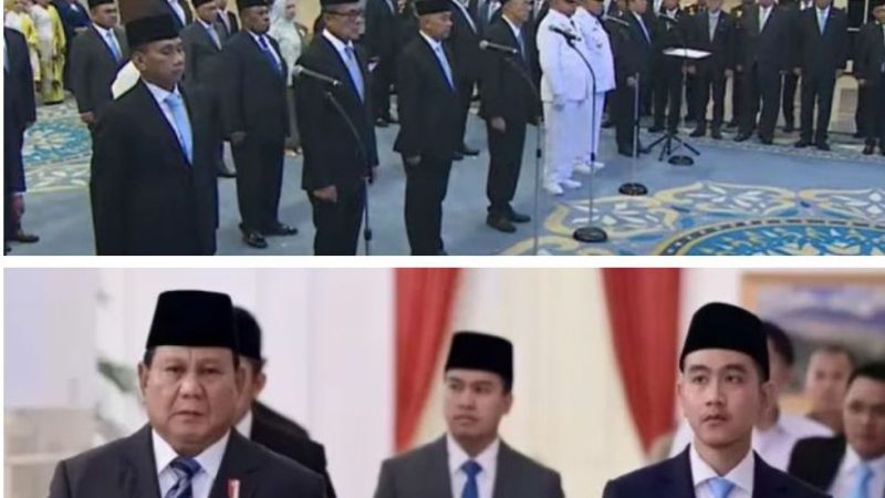 DAFTAR 25 PEJABAT PEMERINTAH YANG DILANTIK PRABOWO SUBIANTO TERMASUK GUBERNUR DAN WAKIL GUBERNUR PAPUA