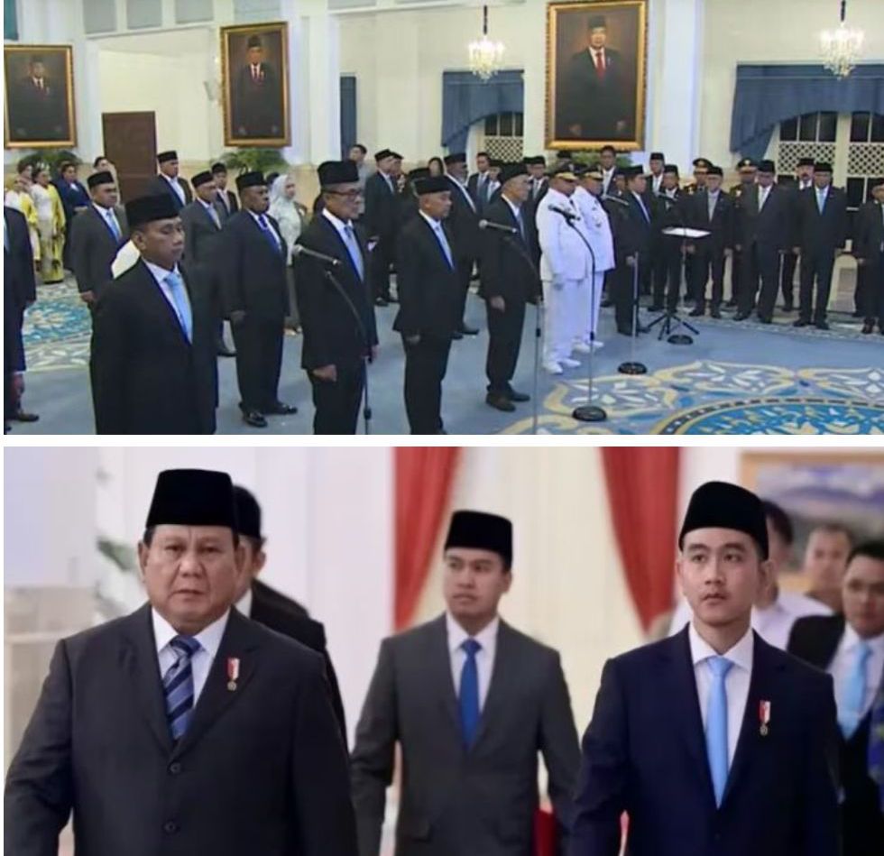 DAFTAR 25 PEJABAT PEMERINTAH YANG DILANTIK PRABOWO SUBIANTO TERMASUK GUBERNUR DAN WAKIL GUBERNUR PAPUA