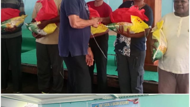 Ondofolo Orgenes Kawai lakukan Bakti Sosial di Bambar ajak Masyarakat Kawal Progam Pemerintah Pusat di Papua