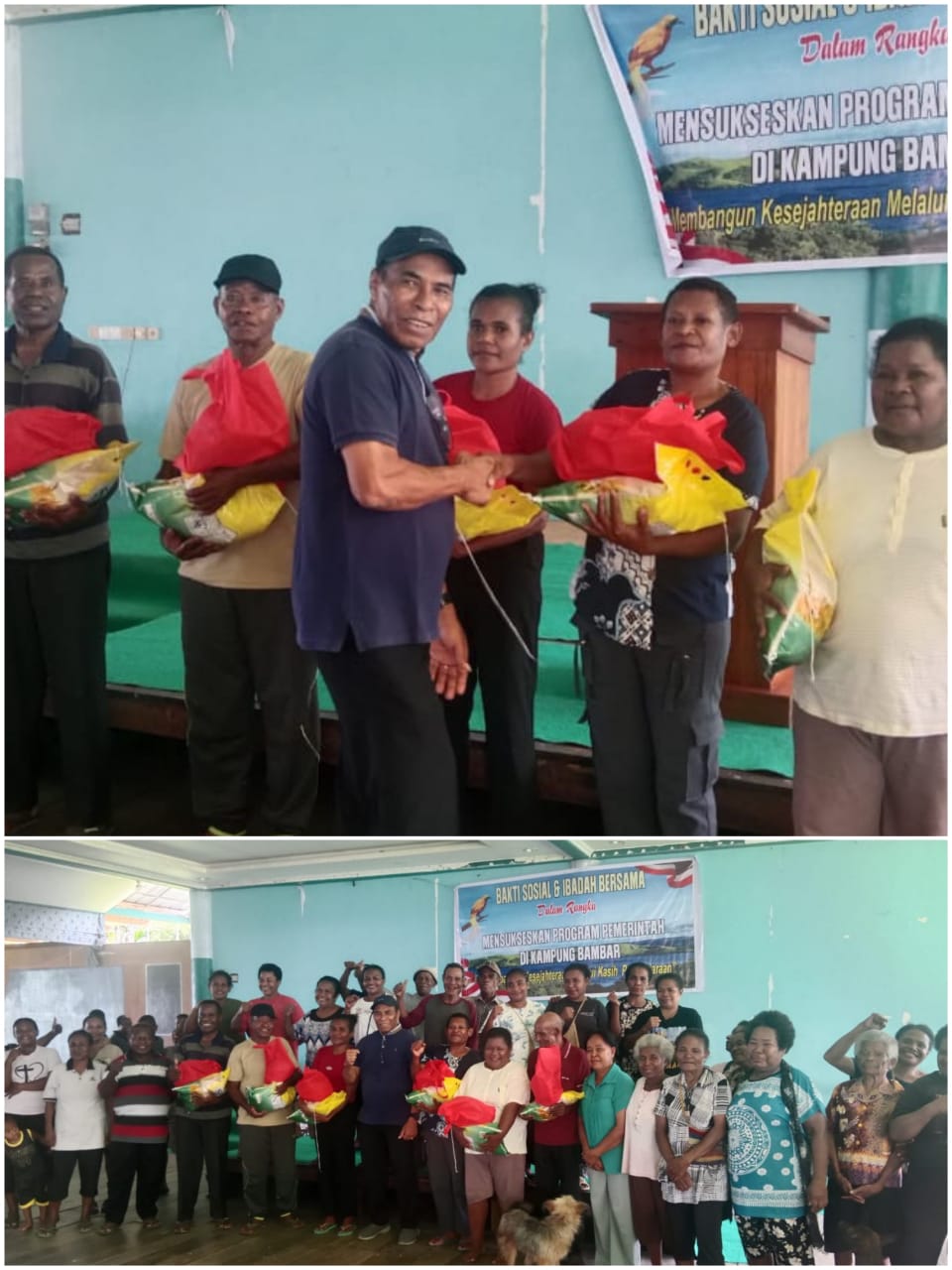 Ondofolo Orgenes Kawai lakukan Bakti Sosial di Bambar ajak Masyarakat Kawal Progam Pemerintah Pusat di Papua