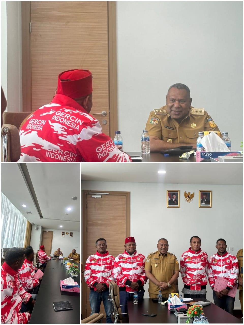 Ketum GERCIN Indonesia HYU Audiensi dengan Wakil Gubernur Papua: Laporkan Kesiapan Rakornas GERCIN 6 Provinsi di Tanah Papua