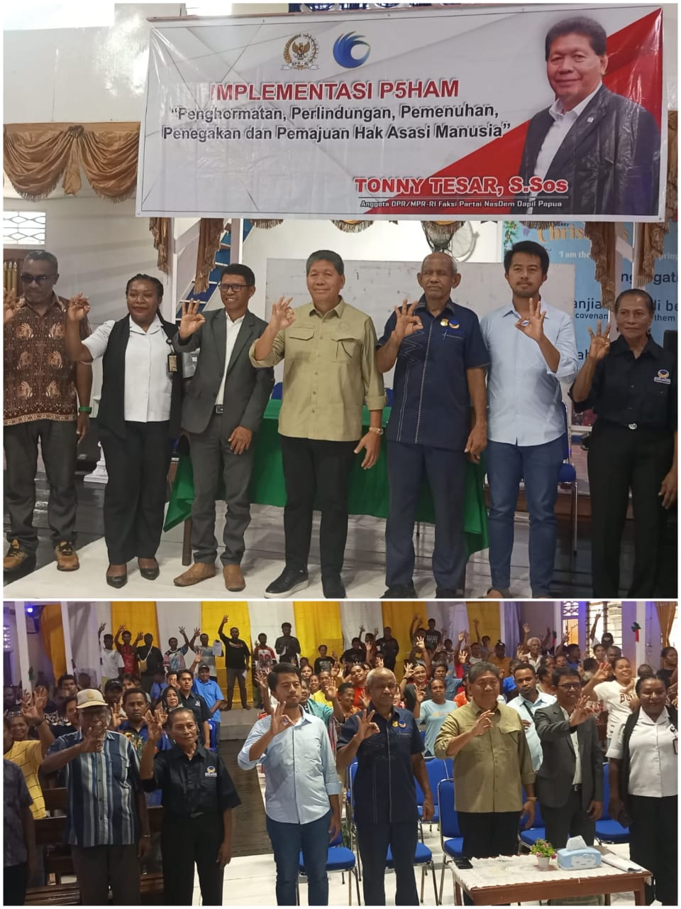 Gelar Sosialisasi P5HAM, Tonny Tesar ajak Masyarakat Pasar Impres Tanjung Ria jadi Pelopor Kesadaran HAM