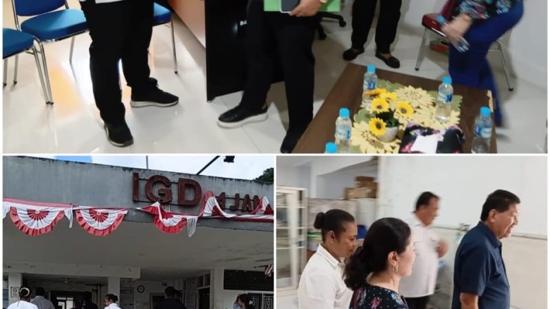 Anggota DPR RI Komisi XIII Tonny Tesar Kunjungi Rs.Yowari akibat ada dugaan Pelanggaran HAM atas wafatnya Irene Sokoy