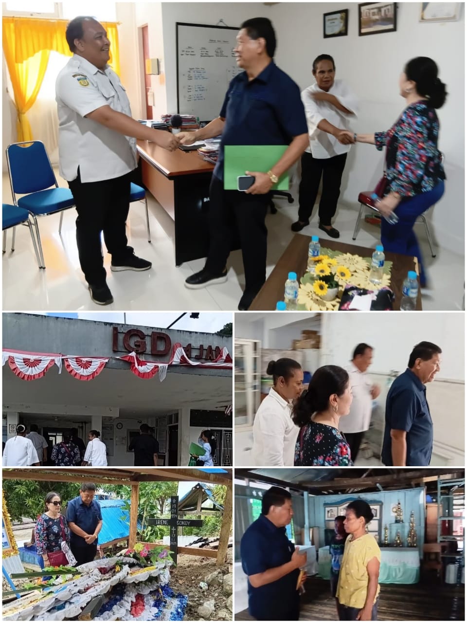 Anggota DPR RI Komisi XIII Tonny Tesar Kunjungi Rs.Yowari akibat ada dugaan Pelanggaran HAM atas wafatnya Irene Sokoy