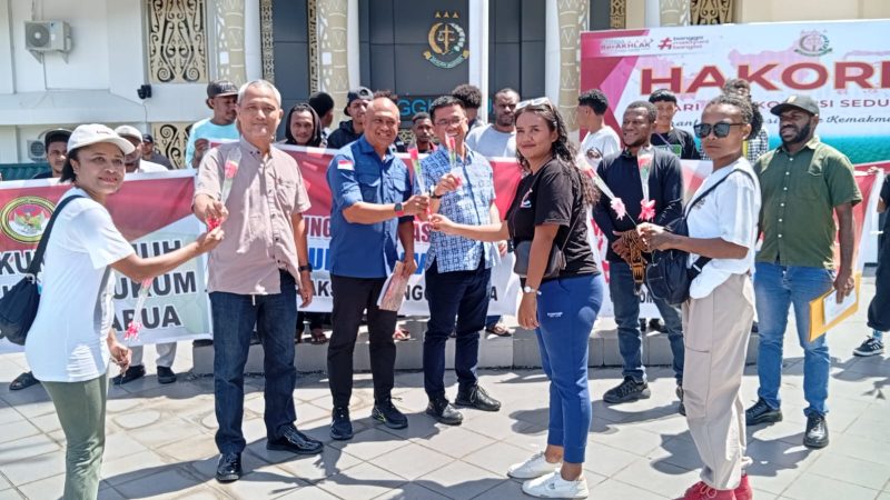 Koalisi Mahasiswa Pemuda Peduli Rakyat Provisi Papua minta agar Oknum Mafia Penyebar transferan rekening Jampidsus Kajati Papua stop bermain Api