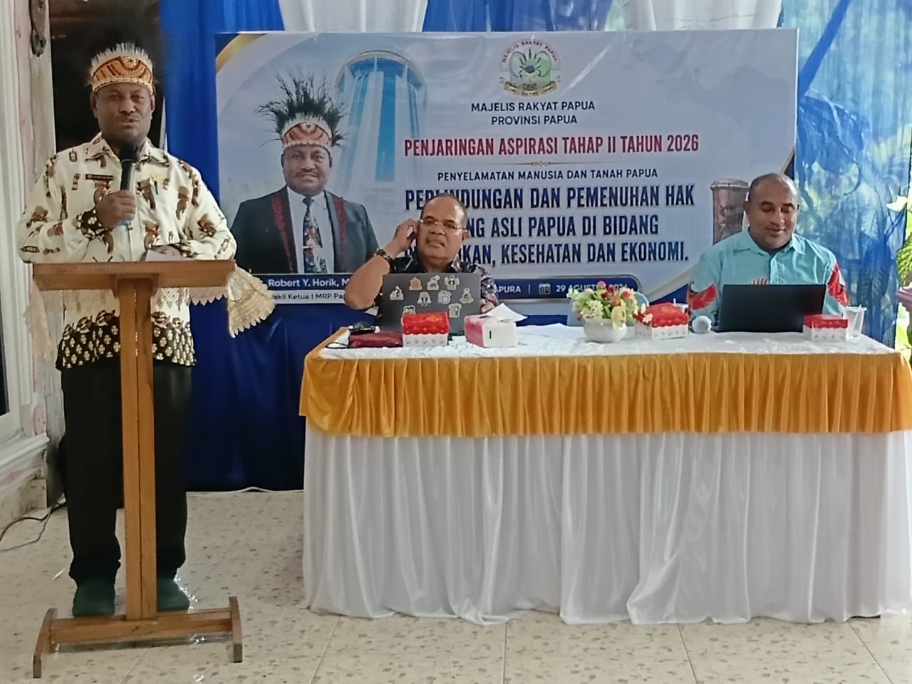 Wakil Ketua MRP Pdt.Robert Horik Gelar Penjaringan Aspirasi Tahap II: Selamatkan Manusia & Tanah Papua, Tegaskan Otsus Belum Berjalan Adil