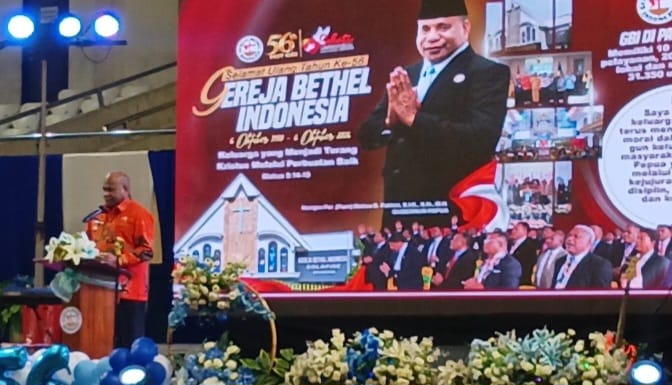 Bukan Hanya Perayaan: Gubernur Minta GBI Perkuat Peran Sebagai Mitra Pemerintah di Tanah Papua